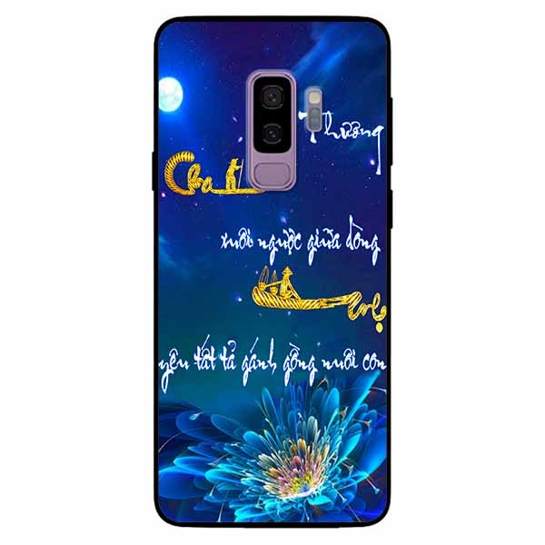 Ốp lưng in cho Samsung S9 Plus Mẫu Thư Pháp Cha Mẹ