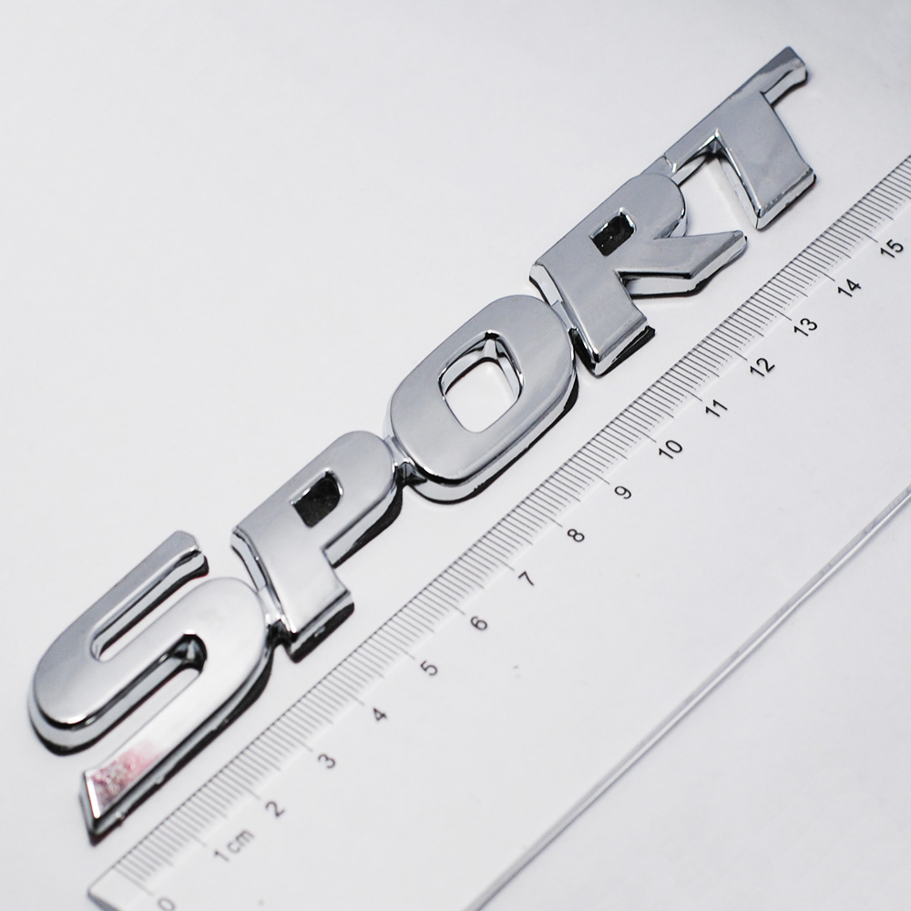 ROGTZ Tem Logo Nổi Chữ 3D Dán Trang Trí Ô Tô Xe Máy SPORT - Hàng Nhập Khẩu