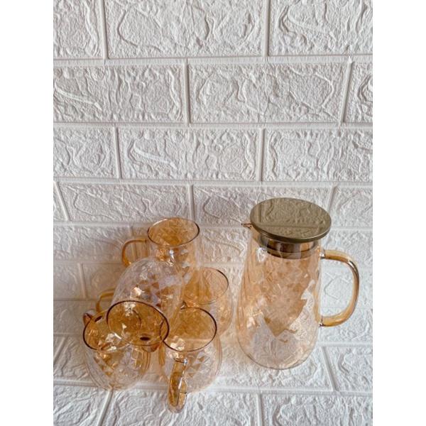 Bộ Bình Cốc Thuỷ Tinh Pha Lê Chịu Nhiệt sang trọng tinh tế