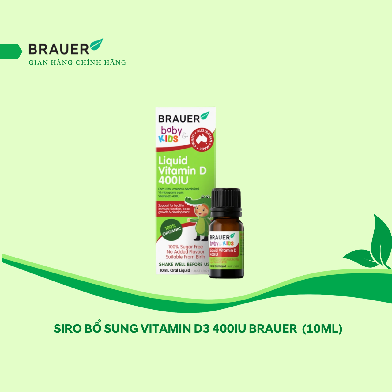 Vitamin D Brauer Úc dành cho trẻ sơ sinh trở lên