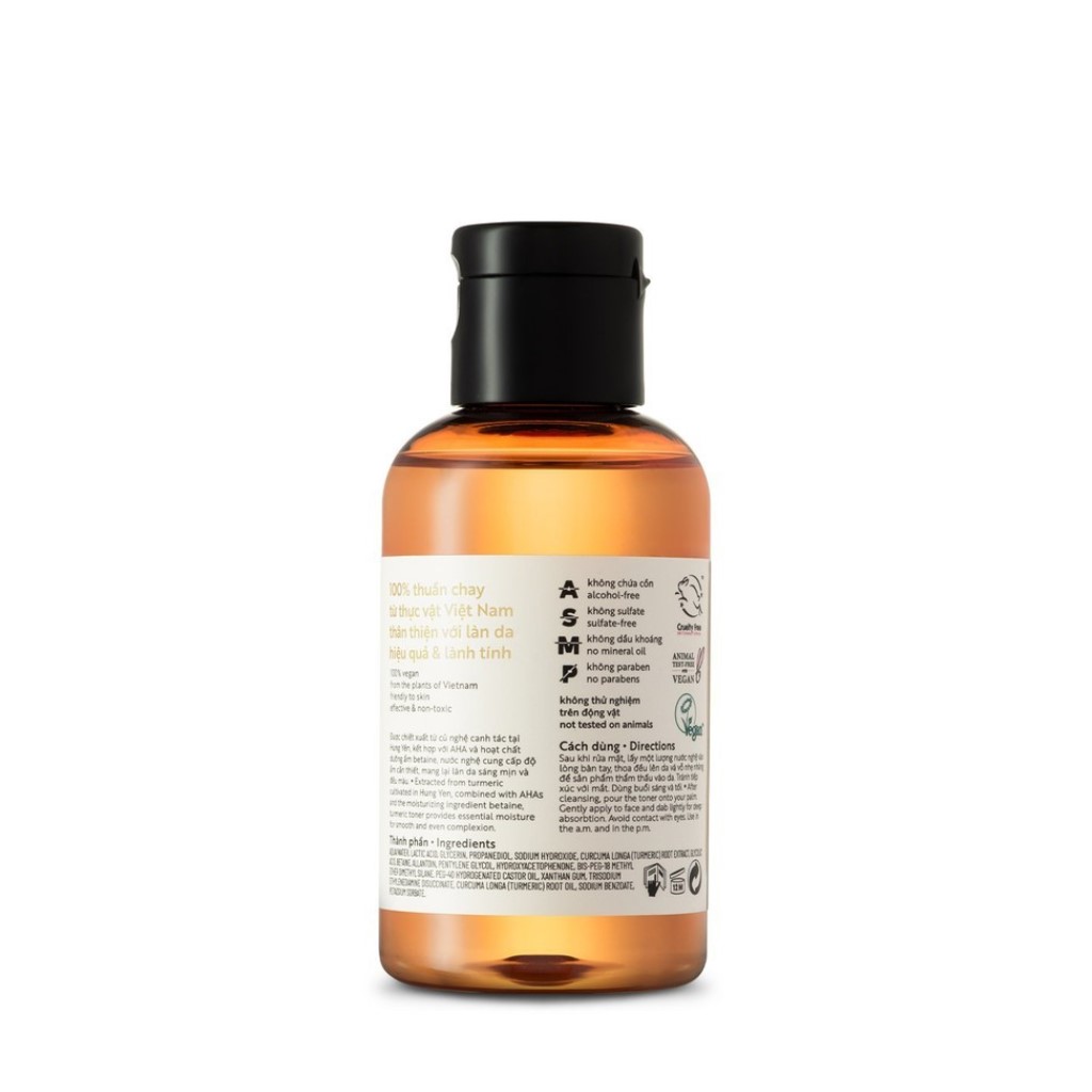 Toner COCOON Nghệ Hưng Yên Sáng Da &amp; Mờ Vết Thâm - COCOON Hung Yen Turmeric Toner 140mL