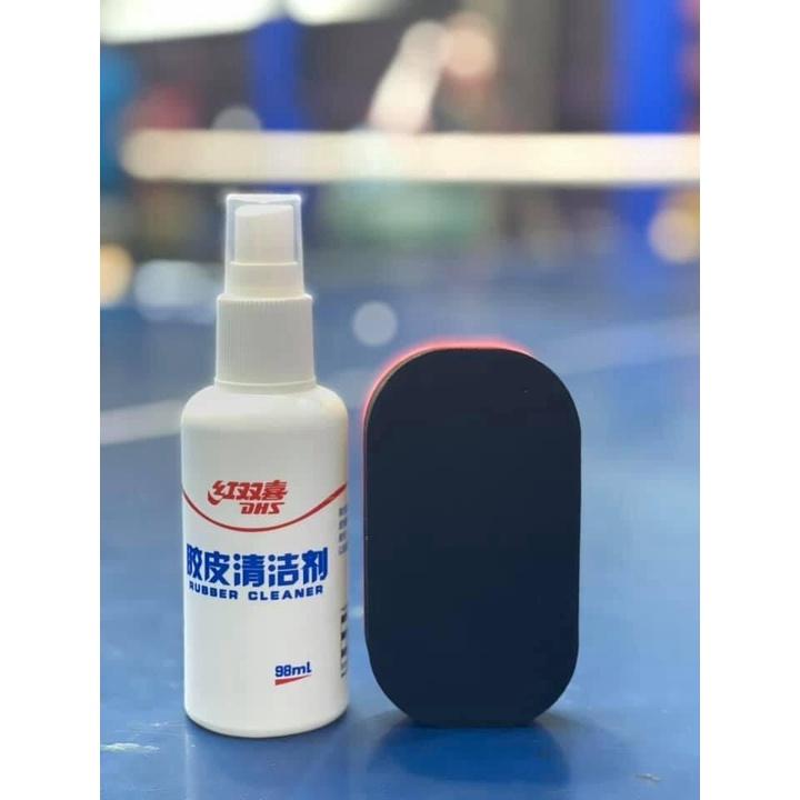 Nước vệ sinh mặt vợt bóng bàn DHS ( tặng kèm miếng lau mặt vợt