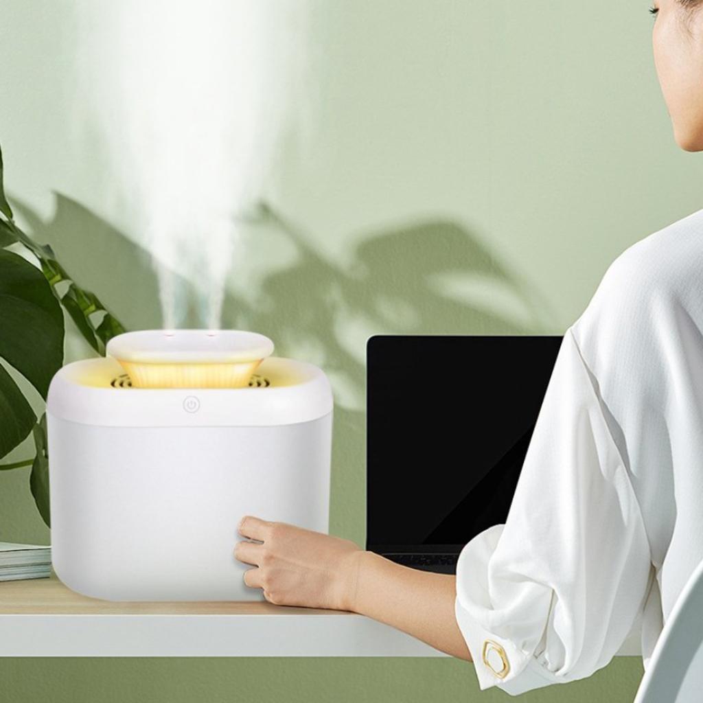 USB Air Humidifier Essential Oil Diffuser Humidifier 3.3L White