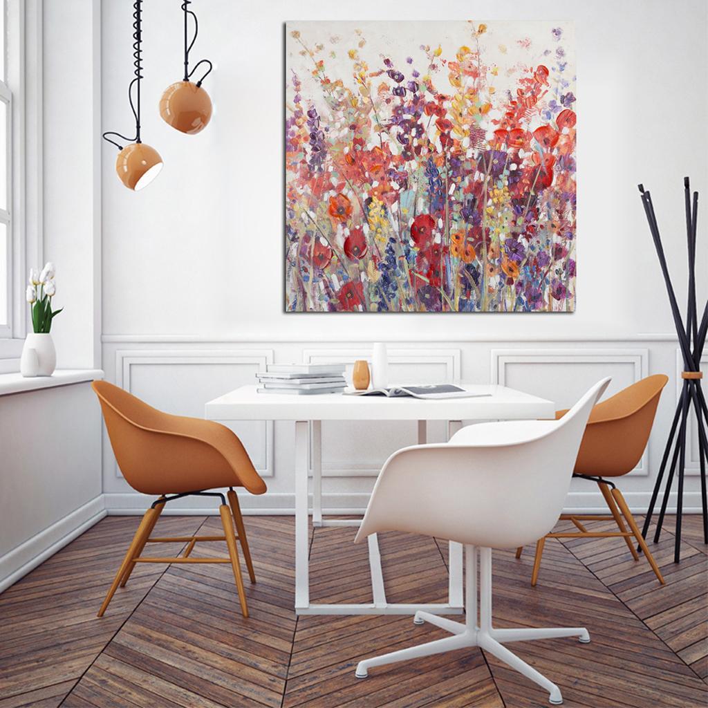 Self-adhesive Abstract Plant Flower Decorative Wall Sticker for Home Decor