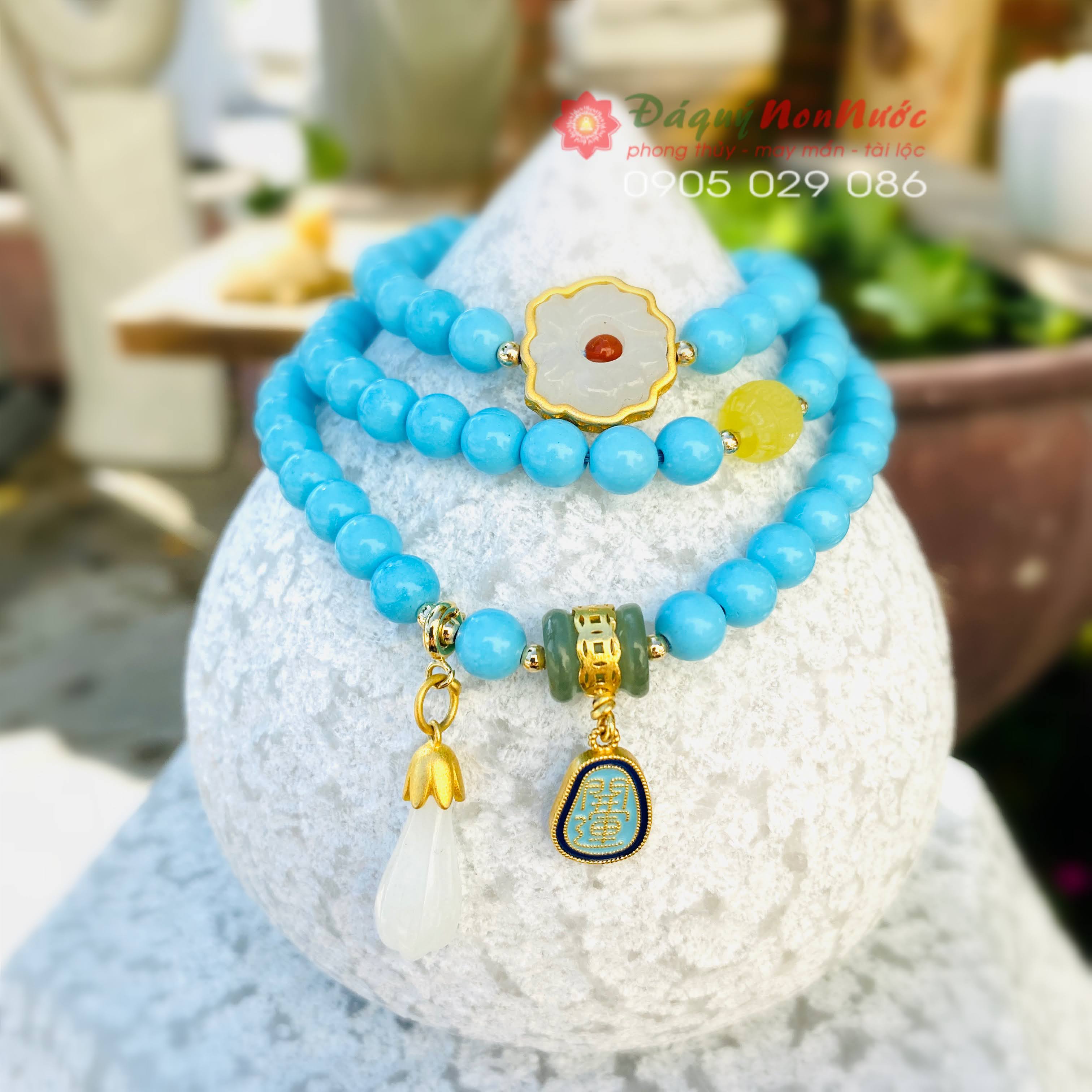 Chuỗi vòng tay Lam Ngọc