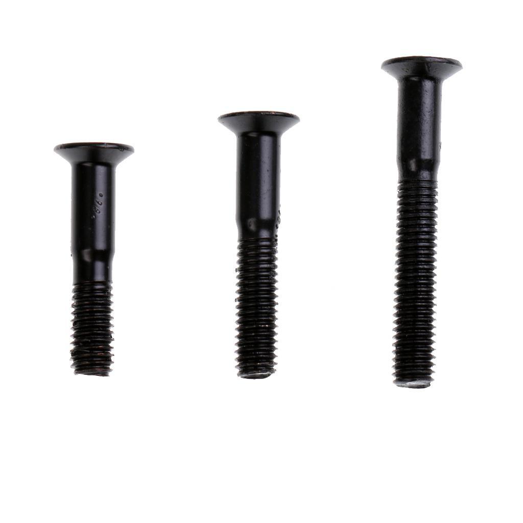 2-20pack 8 Pieces/ Set Cruiser Longboard Skateboard Hardware Screws Nuts - Black