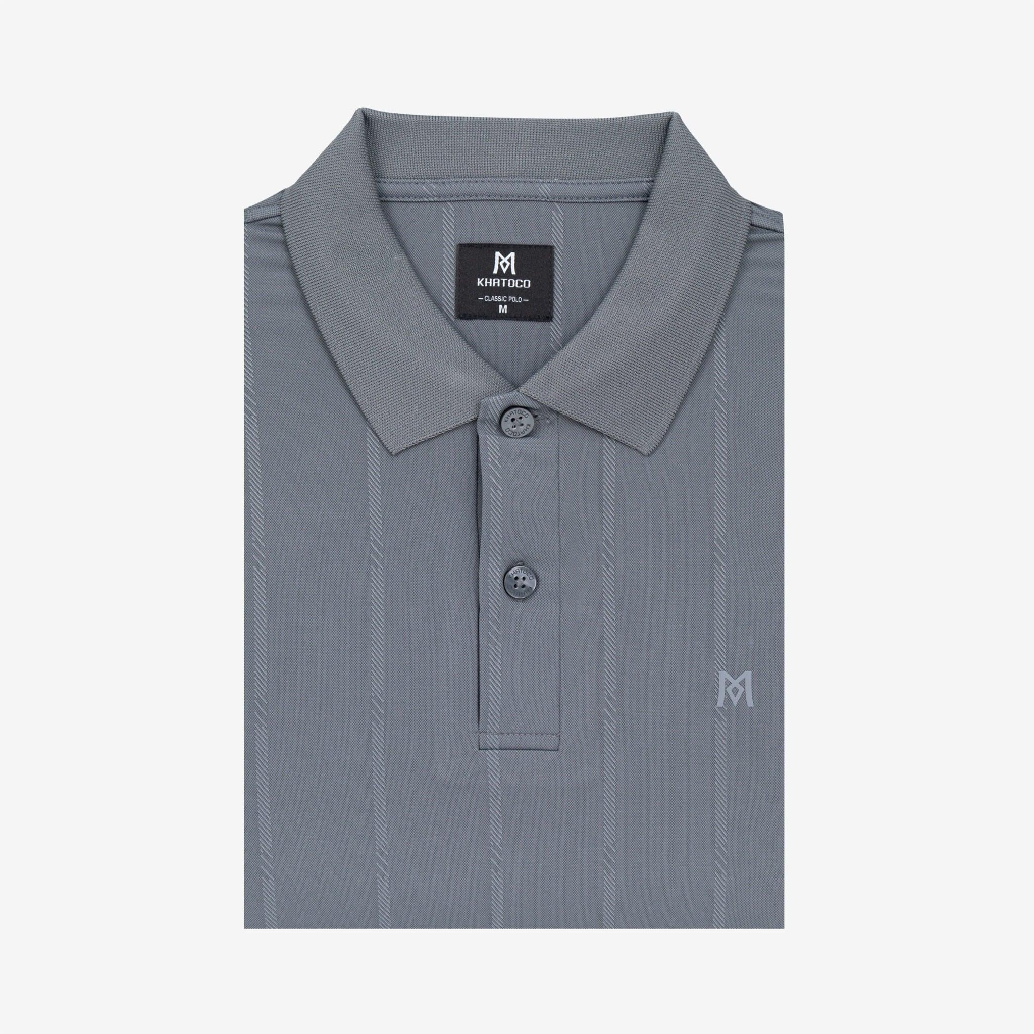 Áo polo nam KHATOCO không túi A2MN438R2-VNSC796-2708-N