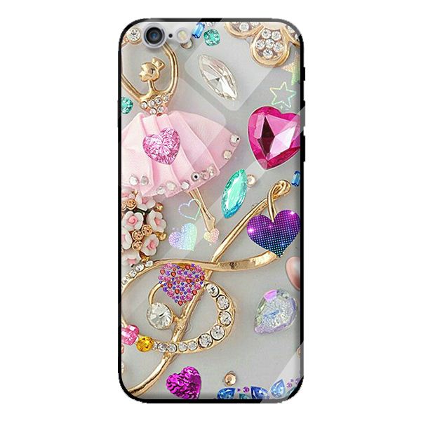 Ốp kính cường lực cho iPhone 6s Plus nền 012 - Hàng chính hãng