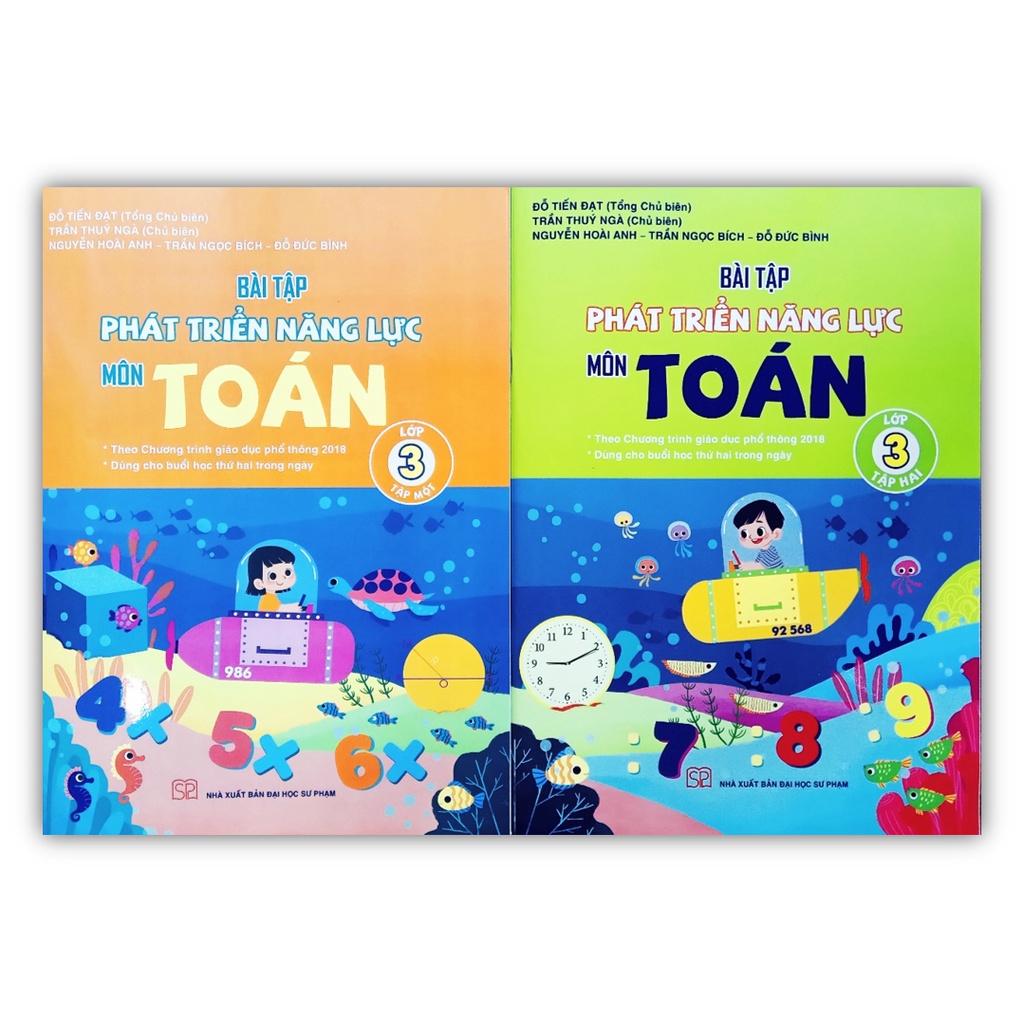 Sách - Combo Bài tập phát triển năng lực môn Toán lớp 3 - Tập 1 + 2