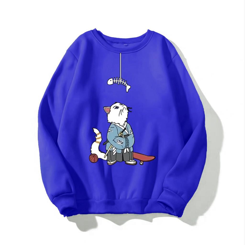 ÁO SWEATER NAM NỮ IN THẦN MÈO