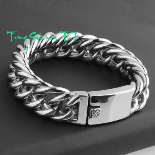 Lắc tay nam kiểu lặc đôi 14mm