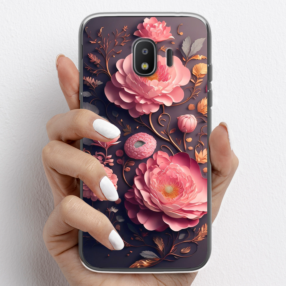 Ốp lưng cho Samsung Galaxy J4 2018, Samsung Galaxy J4 Plus nhựa TPU mẫu Hoa hồng