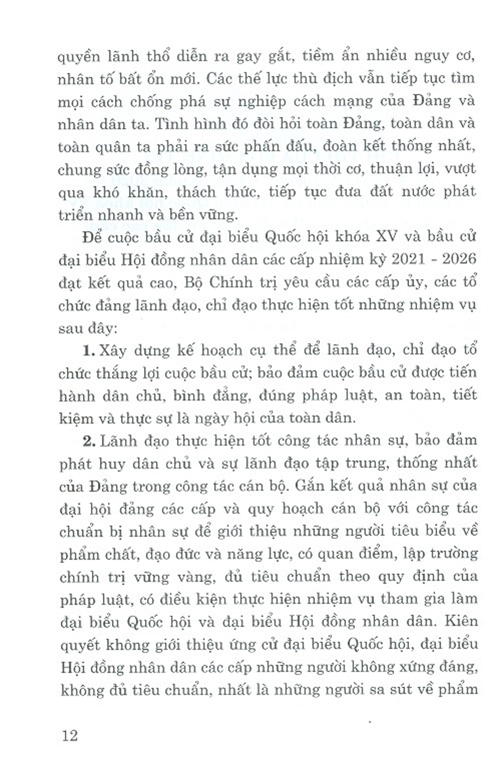 Công Tác Bầu Cử Đại Biểu Quốc Hội Khóa XV, Đại Biểu Hội Đồng Nhân Dân Các Cấp Nhiệm Kỳ 2021-2026 Của Mặt Trận Tổ Quốc Việt Nam