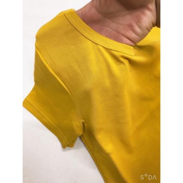 Áo croptop cộc tay chất cotton zip
