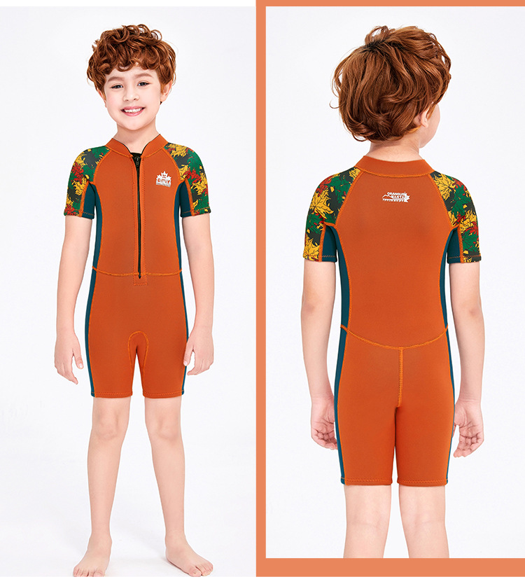 Đồ bơi bé trai, đồ bơi giữ nhiệt, chống nắng chống thấm nước cao su Neoprene độ dày 2.5mm bảo vệ tốt cho bé