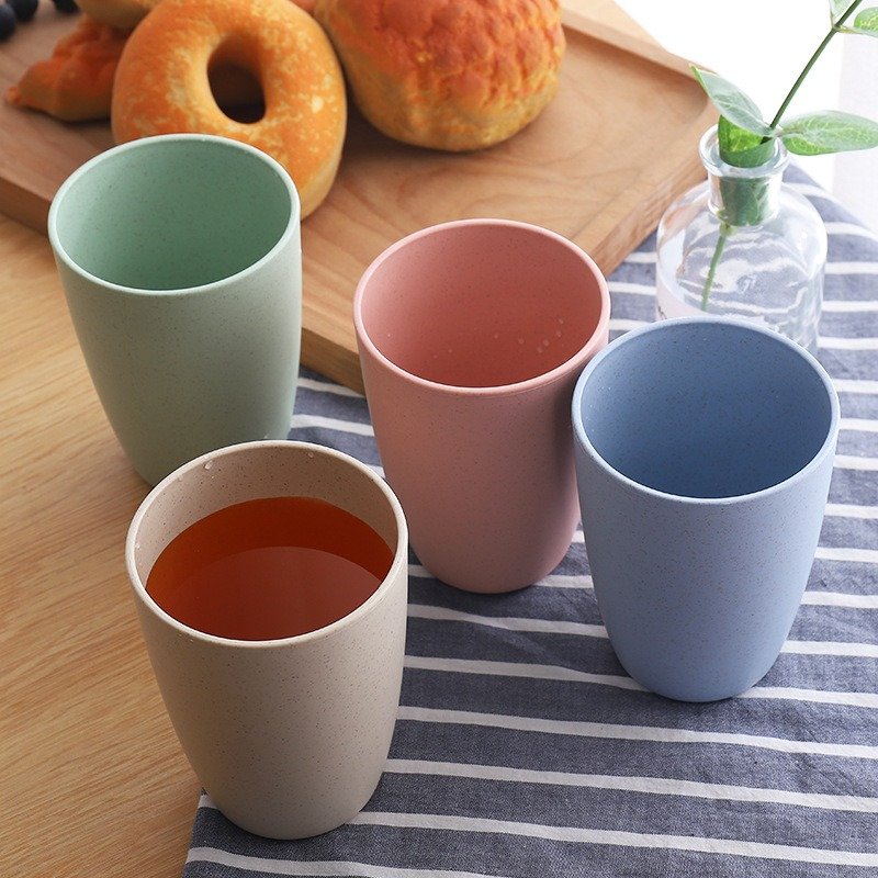 Cốc Lúa Mạch Chịu Nhiệt An Toàn - Dùng Uống Nước, Đánh Răng, Đựng Bút - Nhựa An Toàn