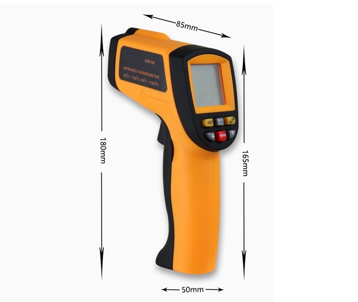 Thiết bị đo nhiệt độ bề mặt bên ngoài môi trường GM700 bằng tia laser cảm biến đa năng, độ chính xác cao