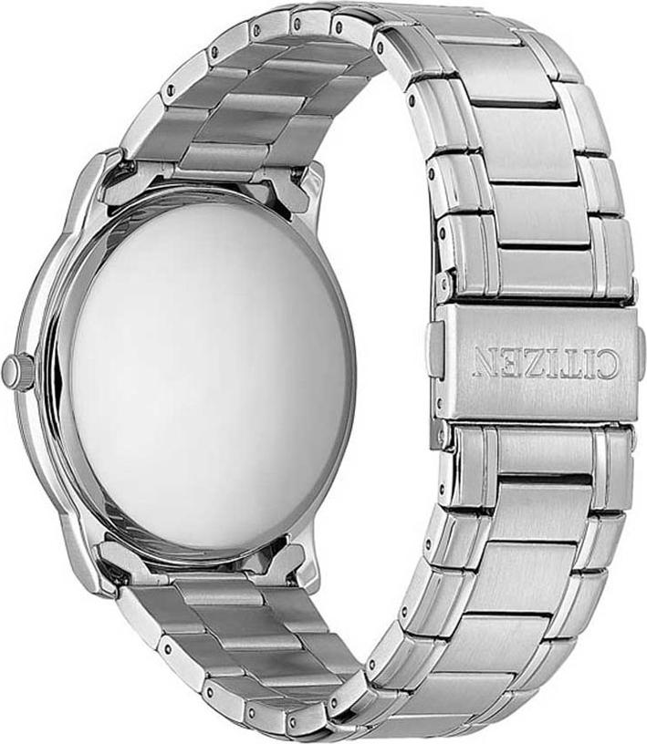 Đồng Hồ Citizen Nam Dây Kim Loại Máy Eco-Drive AW1211-80L - Mặt Xanh (42mm)