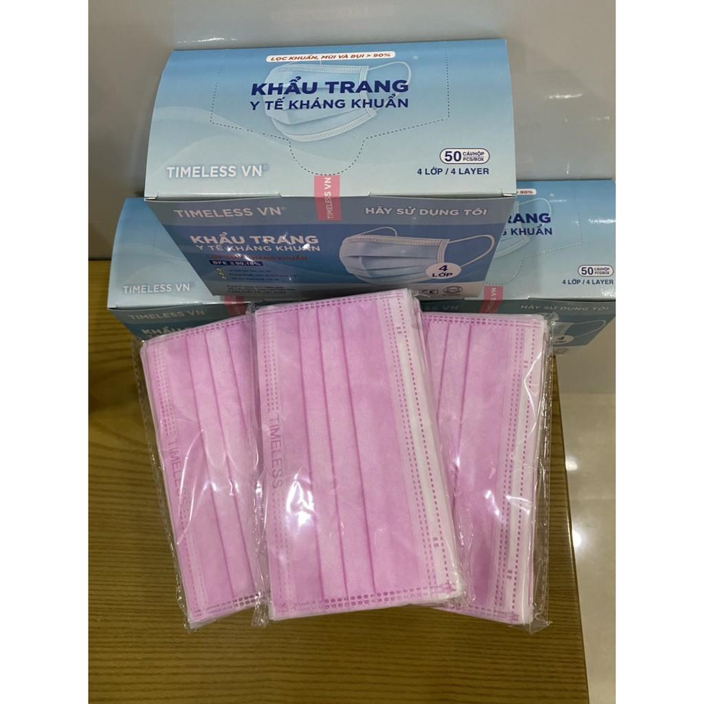 Khẩu Trang Y Tế Kháng Khuẩn 4 lớp - Đủ màu