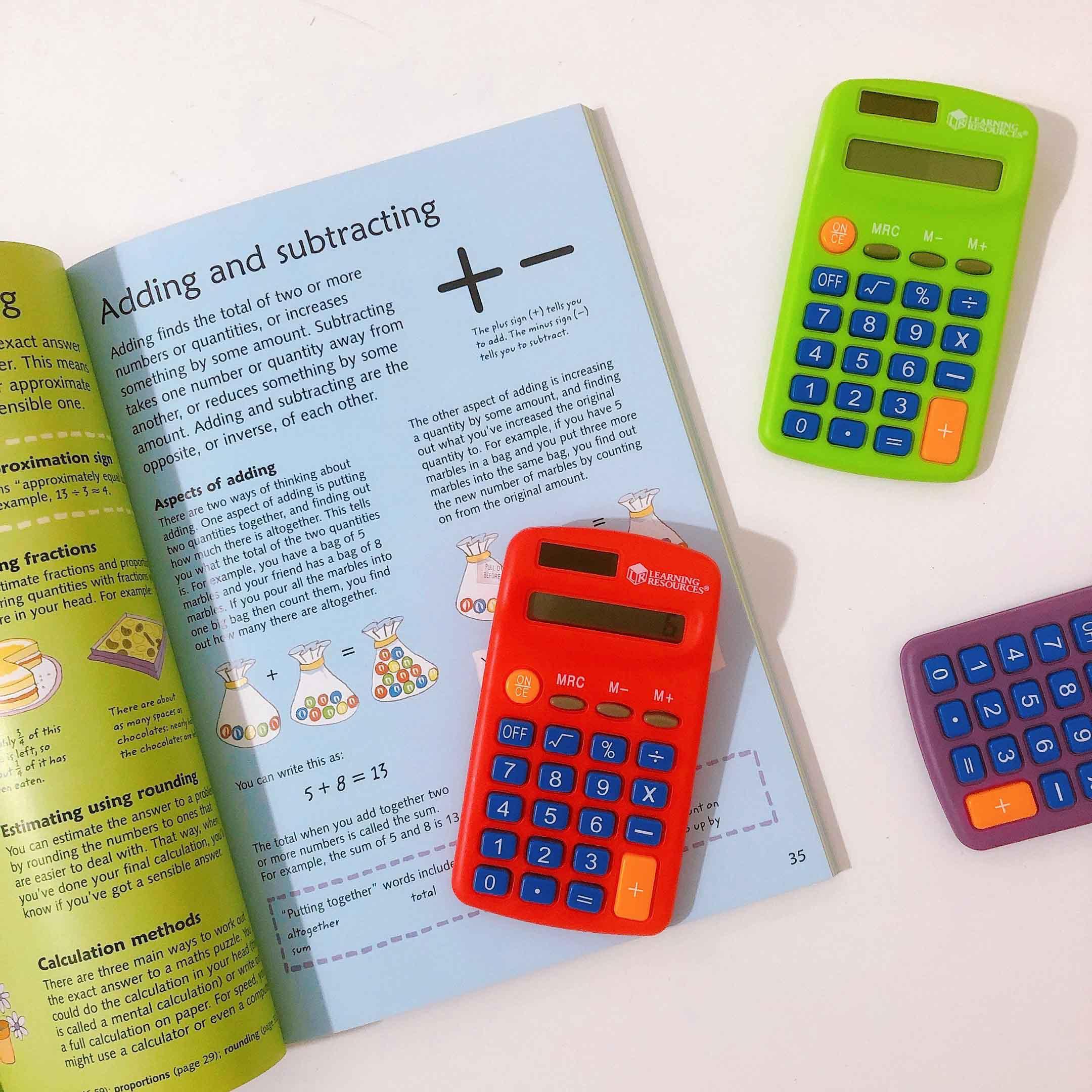 Learning Resources Máy tính cầu vồng - Rainbow Calculators