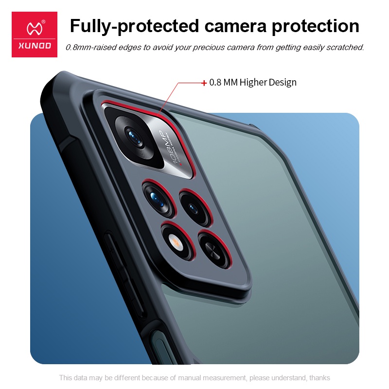 Ốp lưng cho Xiaomi Poco M4 Pro - Redmi Note 11 chống sốc trong viền nhựa dẻo XunDD - Hàng nhập khẩu