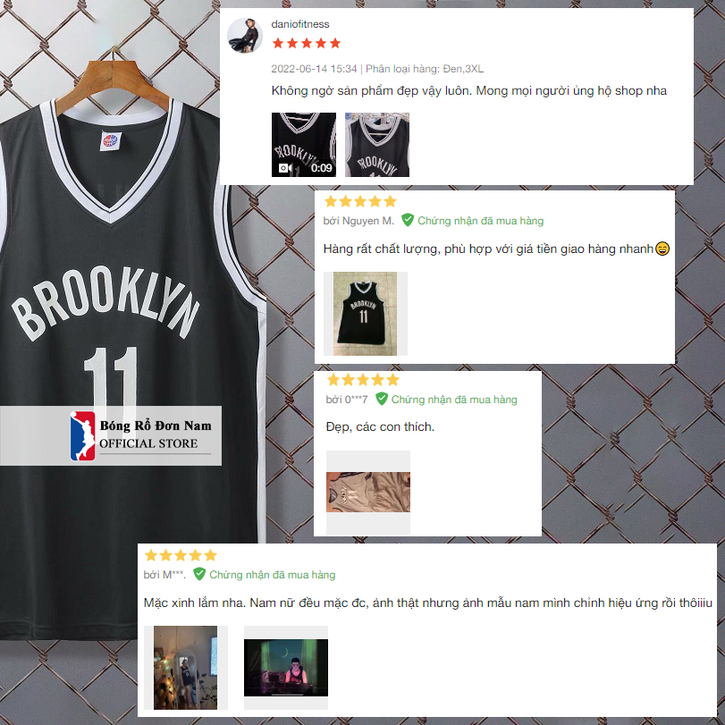 Bộ Quần Áo Bóng Rổ NBA - Quần áo bóng rổ Brooklyn Nets – Mẫu mới nhất