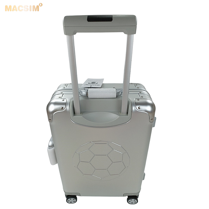 Vali hợp kim nhôm nguyên khối MS1313 Macsim cao cấp màu bạc cỡ 20inches