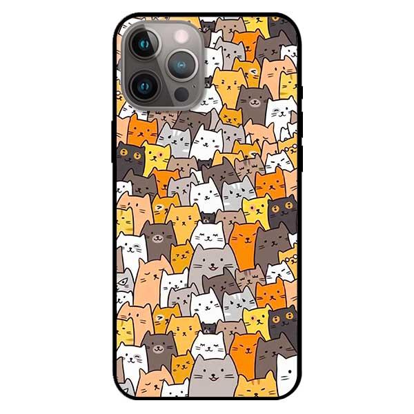 Ốp lưng dành cho Iphone 12 Mini - Iphone 12 - Iphone 12 Pro - Iphone 12 Pro Max - Họa Tiết Nhiều Mèo