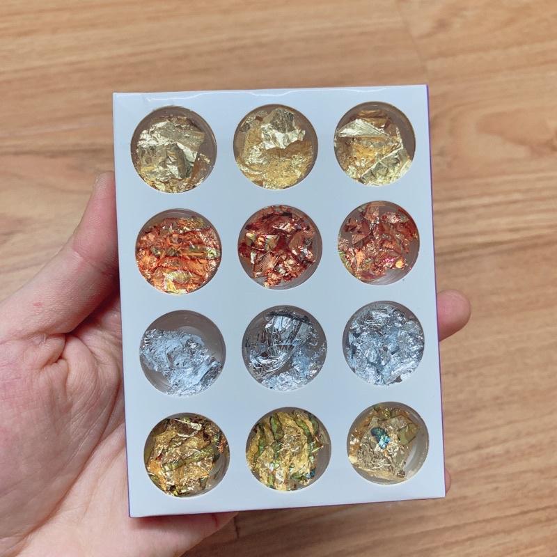 Giấy bạc nhún 4 màu, giấy nhún