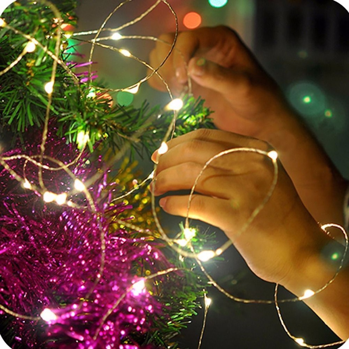 Dây Đèn Đom Đóm Chipsbling Fairy Light Dùng Pin
