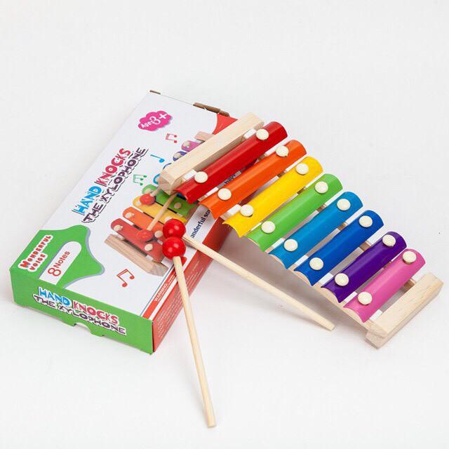 Đồ Chơi Gỗ,Đàn Xylophone 8 Thanh Giúp Bé Phát Triển Năng Khiếu Âm Nhạc