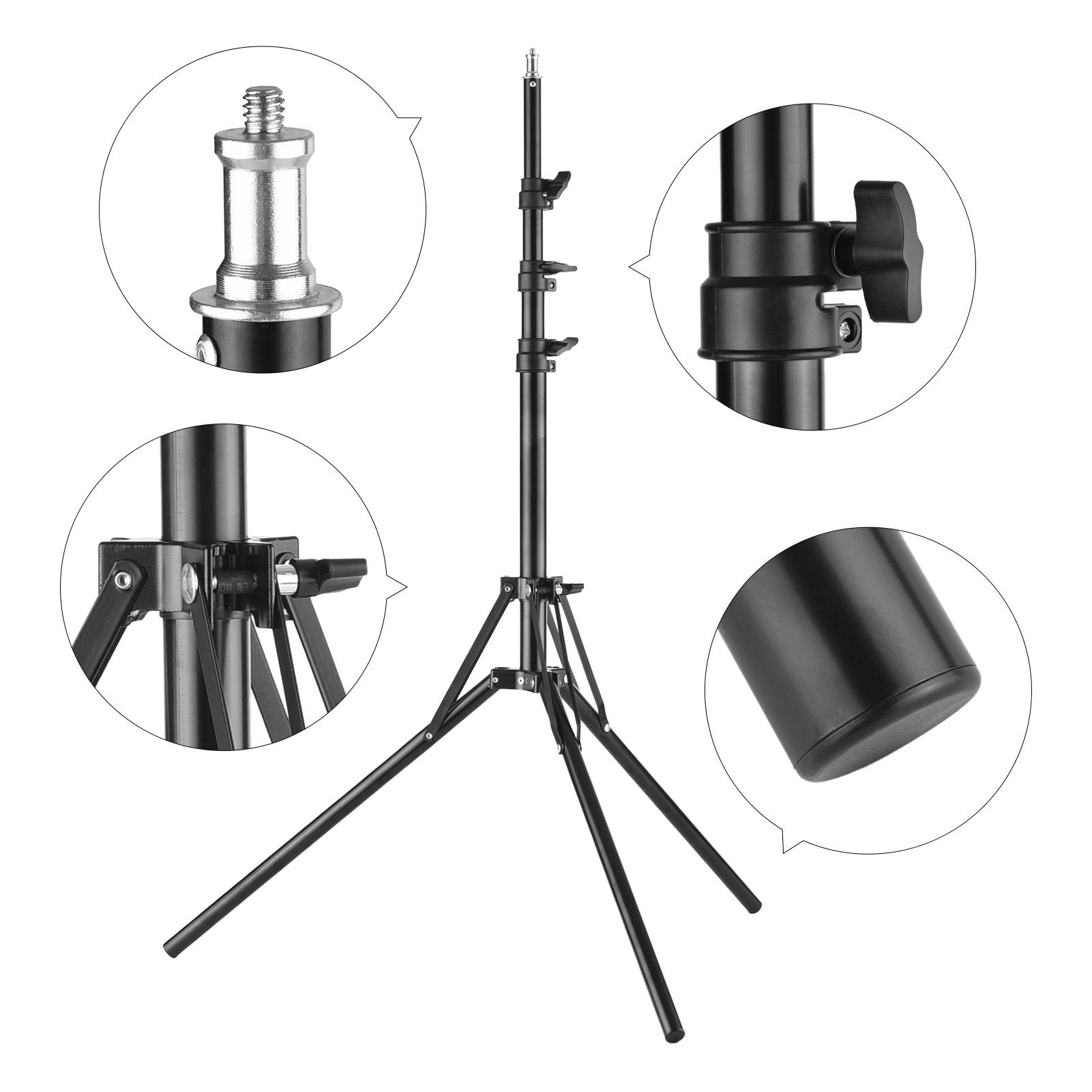 Chân đế ánh sáng chụp ảnh trong Stuido chiều cao với 1/4 inch