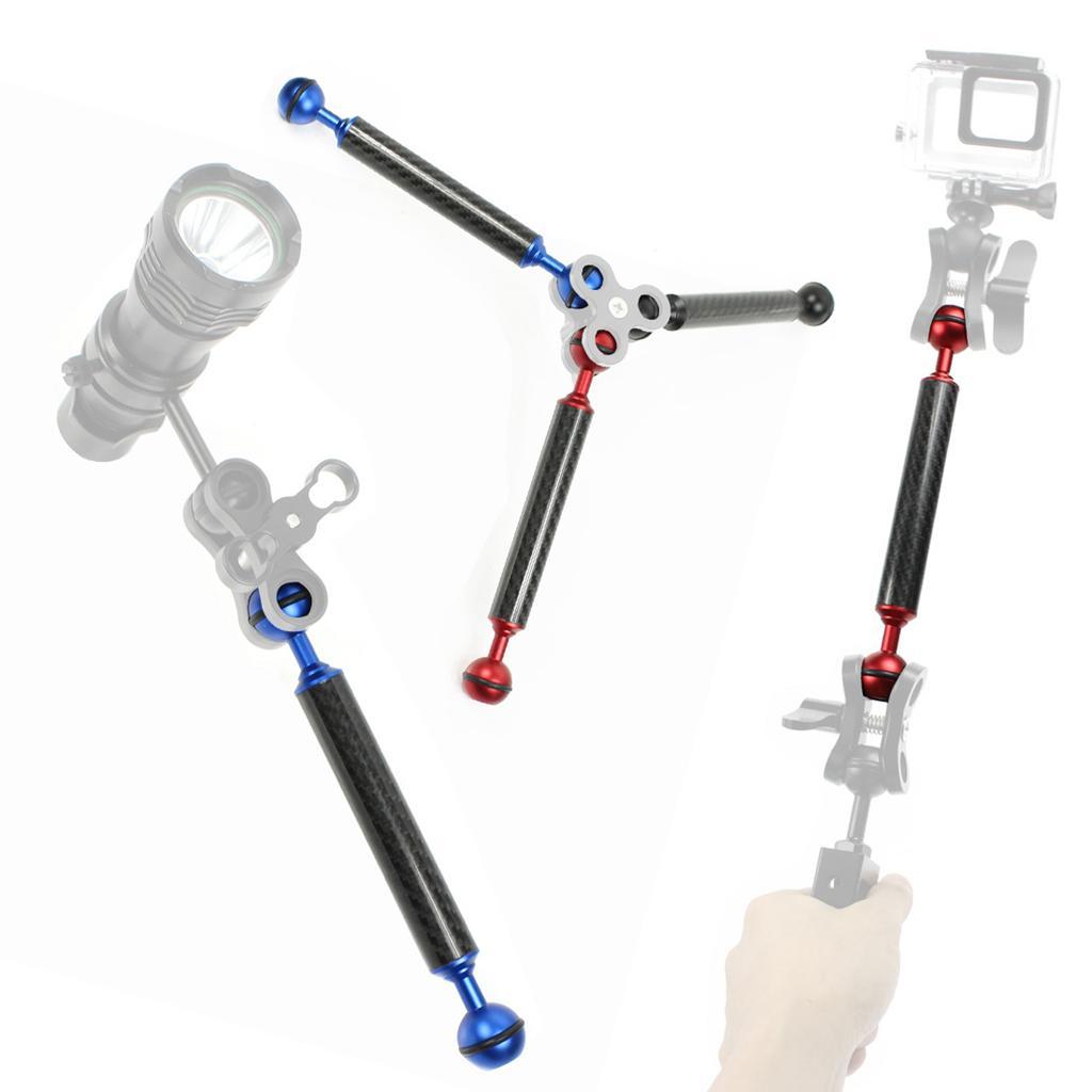 8" Diving Light Butterfly Arm Clamp Mount Ball Adapter for GoPro Hero Black