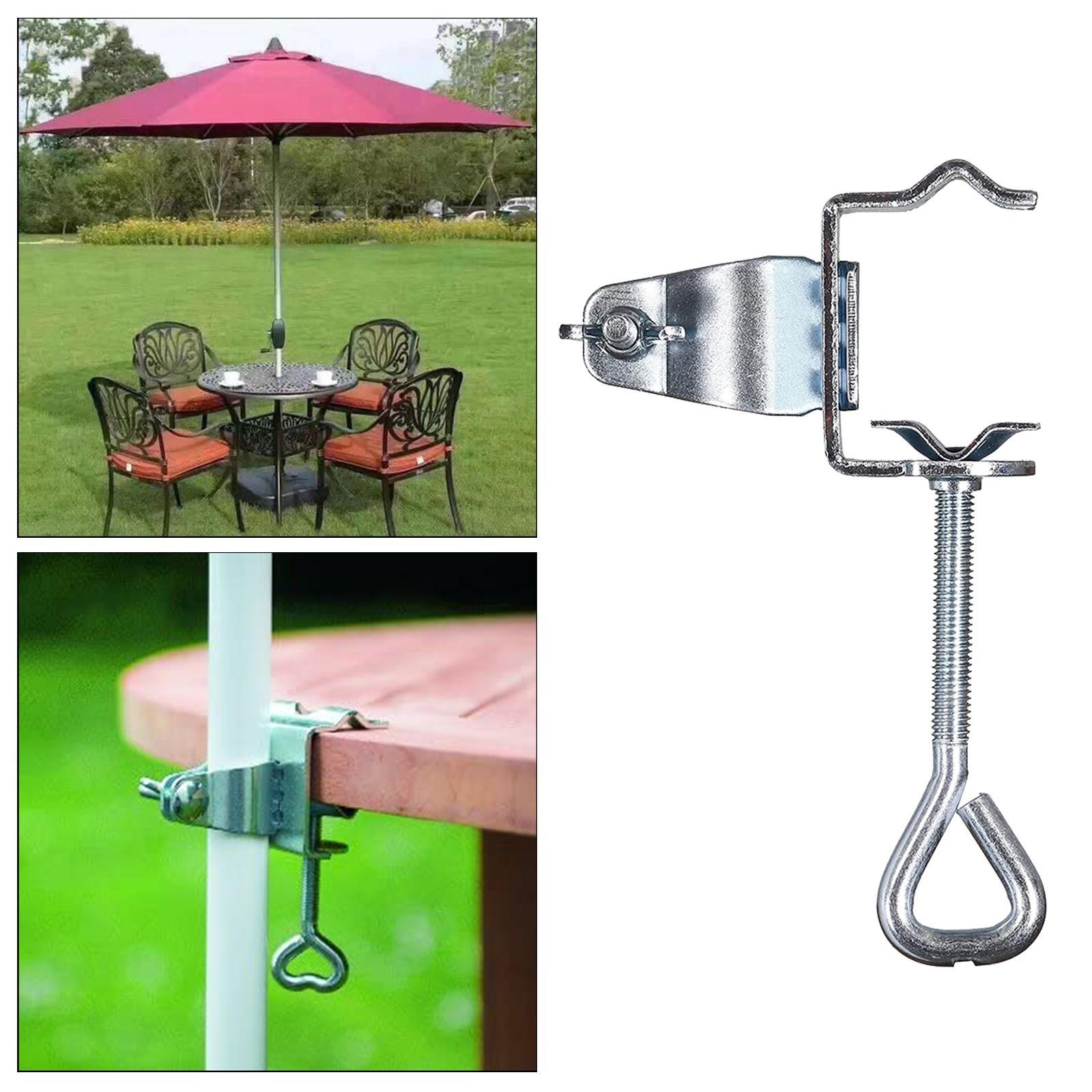 Courtyard Parasol Stand Umbrella Holder Clip Fixed Bracket for Sun Umbrellas