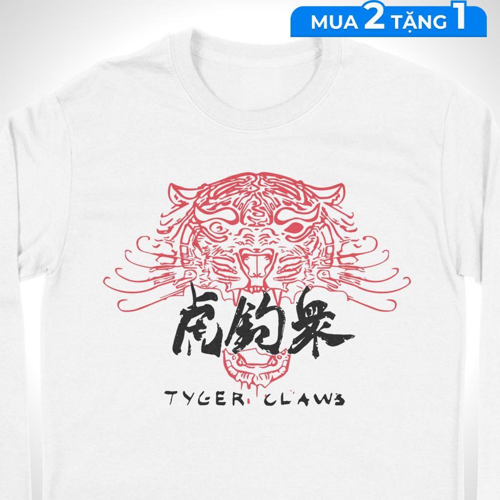 Áo thun dài tay Tyger Claws - Cyberpunk 2077 Unisex THE NEXT LEVEL Cotton 100%, 2 màu nam nữ - DT0050