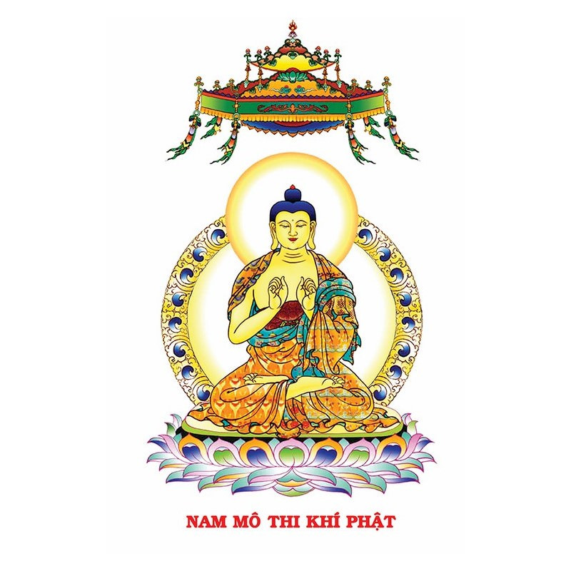 Tranh Phật Giáo Bảy Đức Phật Quá Khứ 2037