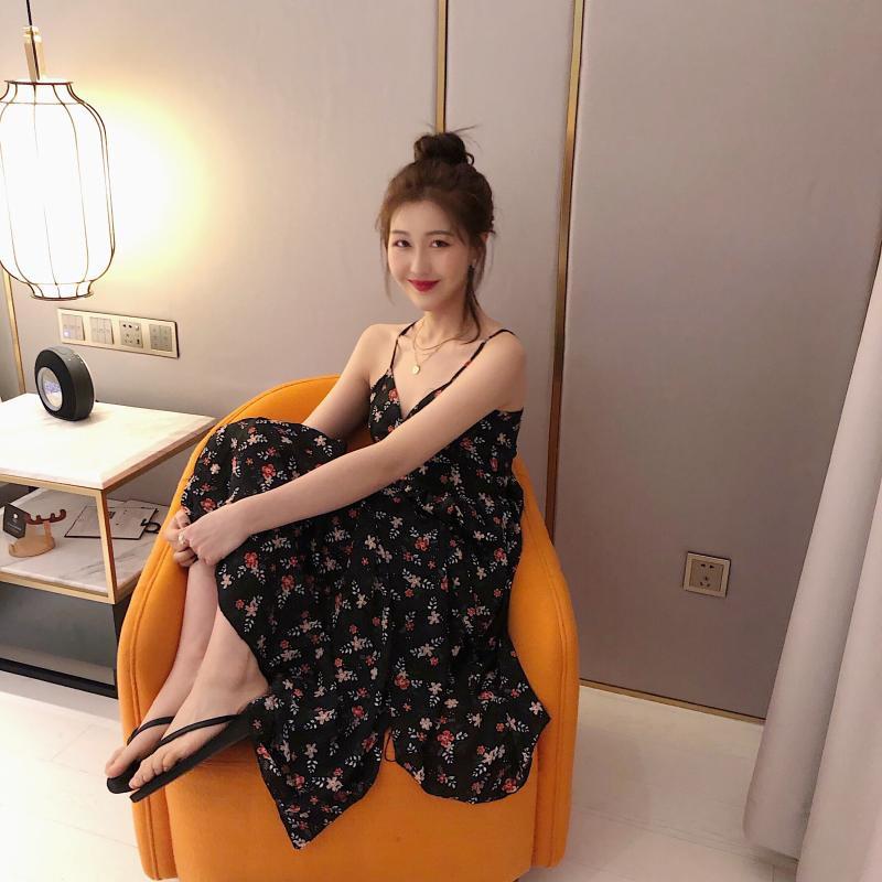 VÁY 2 DÂY HOA NHÍ TẦNG ULZZANG - KÈM ẢNH THẬT