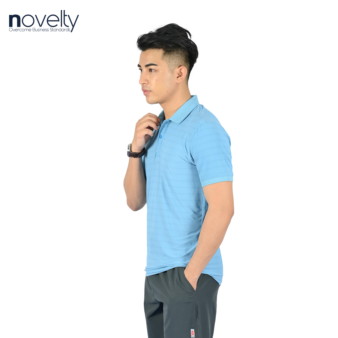Áo thun Polo nam Novelty 210060 màu xanh da trời