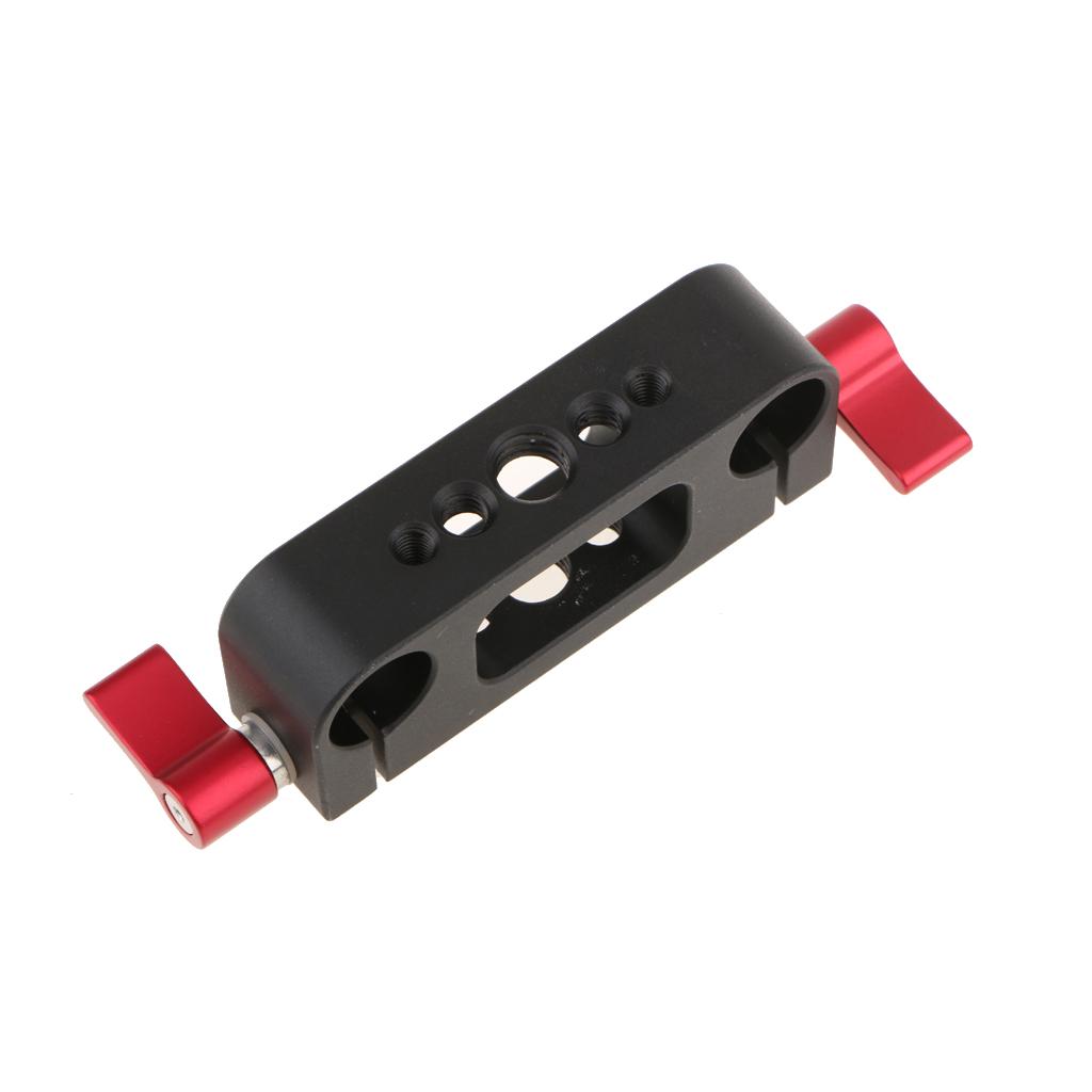 Aluminum Rod Clamp 15mm Railblock For DSLR 15mm Rail Rig Rod Support System