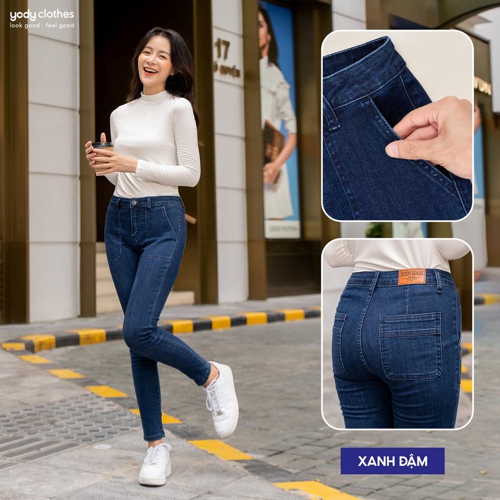 Quần jeans nữ skinny YODY dáng ôm túi vuông co giãn 4 chiều thoải mái QJN5094