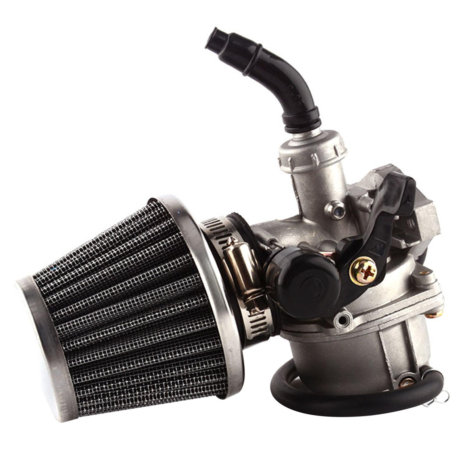 PZ19 Carburetor with Air Filter Fuel Filter for 50CC-125CC Dirt Bike ATV Scooter Moped