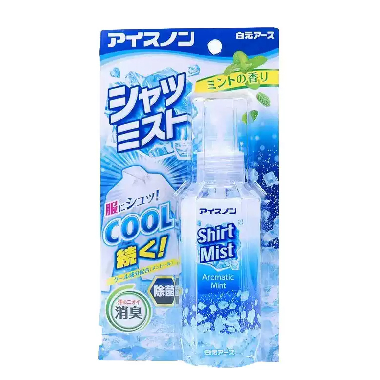 Xịt lạnh quần áo làm mát cơ thể Hakugen Earth Shirt Mist Nhật Bản 100ml
