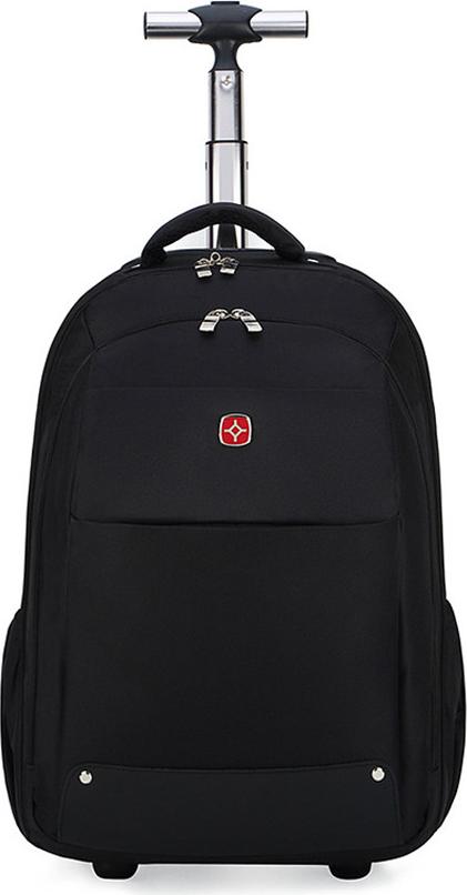 Ba lô tay kéo cho người lớn du lịch đi làm có ngăn laptop size 18 màu đen TT047