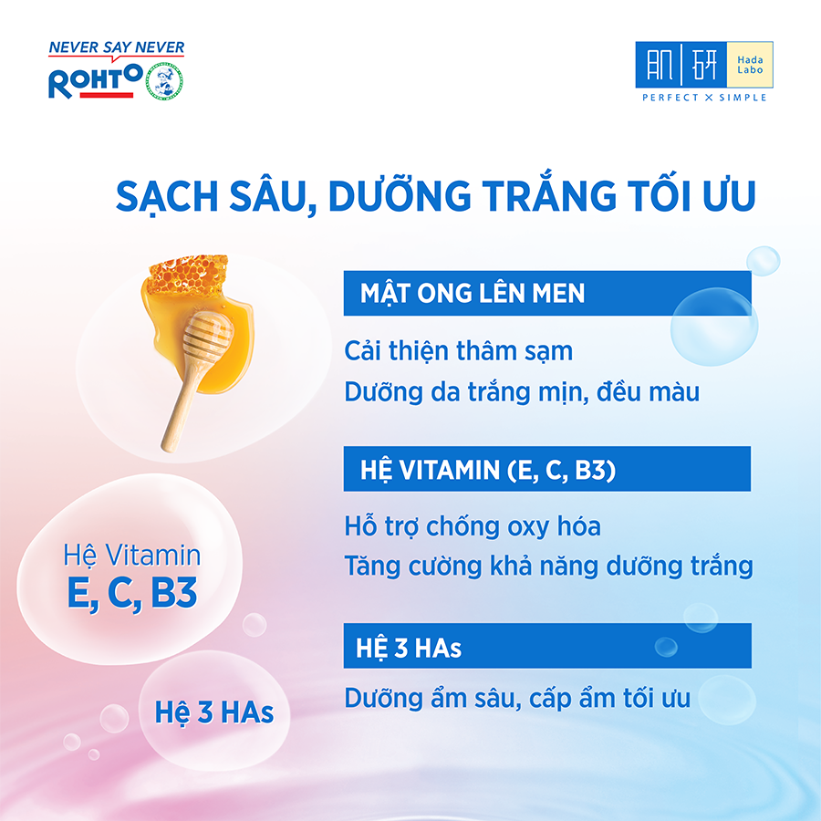 Nước tẩy trang sạch sâu dưỡng trắng Hada Labo Micellar Water Whitening 240ml