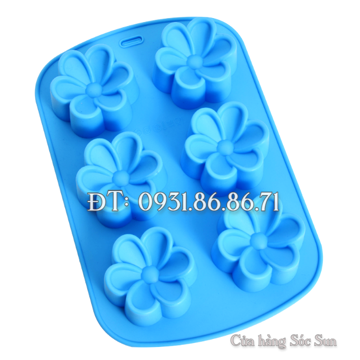 Khuôn silicon 6 hoa mai – Mã số 1482