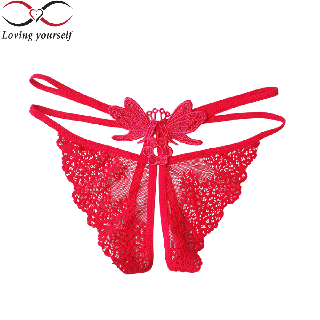 Combo 2 quần lót lọt khe ren hở mông, quần chip nữ, quần lót nữ sexy không đáy, hở đáy gợi cảm quyến rũ LYEQ070