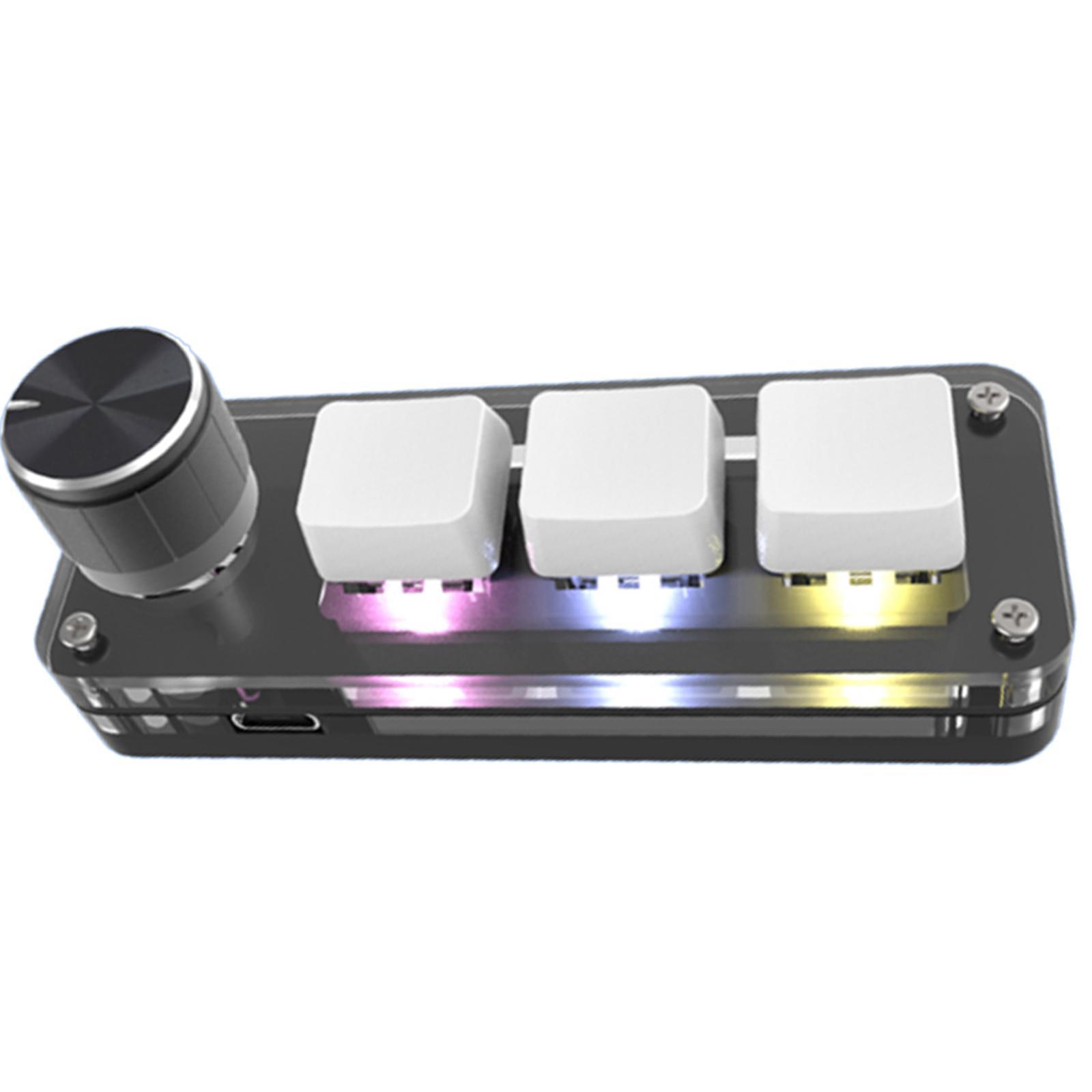 Keyboard Upgrade Parts Portable RGB LED for MacOS Gaming Switch Programming