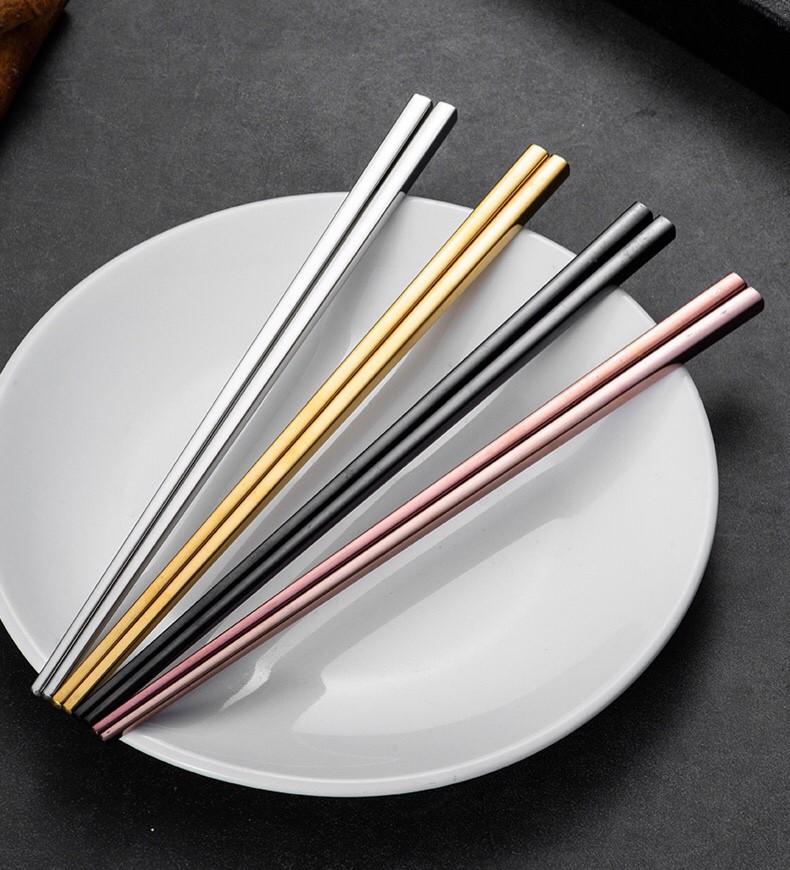 Đũa Inox #304 Cao Cấp Cán Vuông Trơn