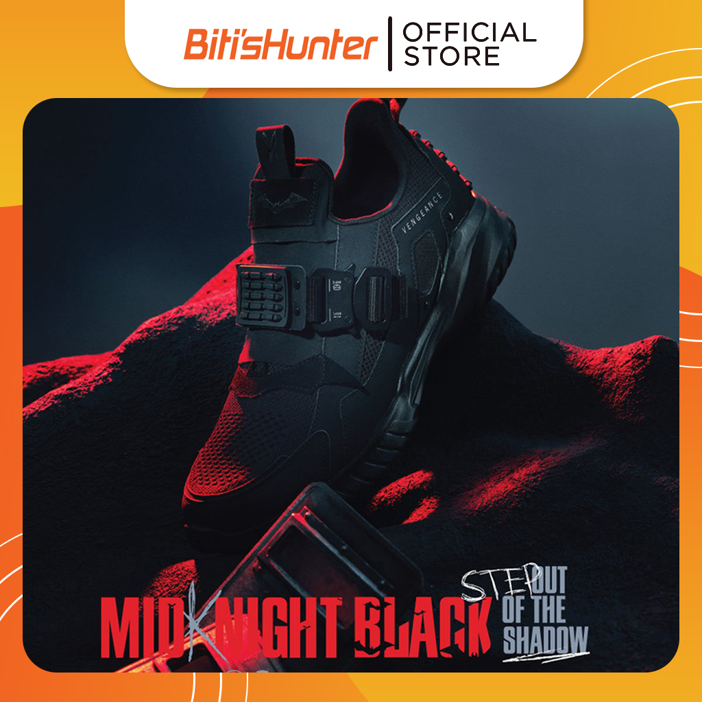 Giày Thể Thao Nam Biti's Hunter x THE BATMAN - MID-KNIGHT BLACK COLLECTION - Fan edition DSMH08699DEN (Đen)