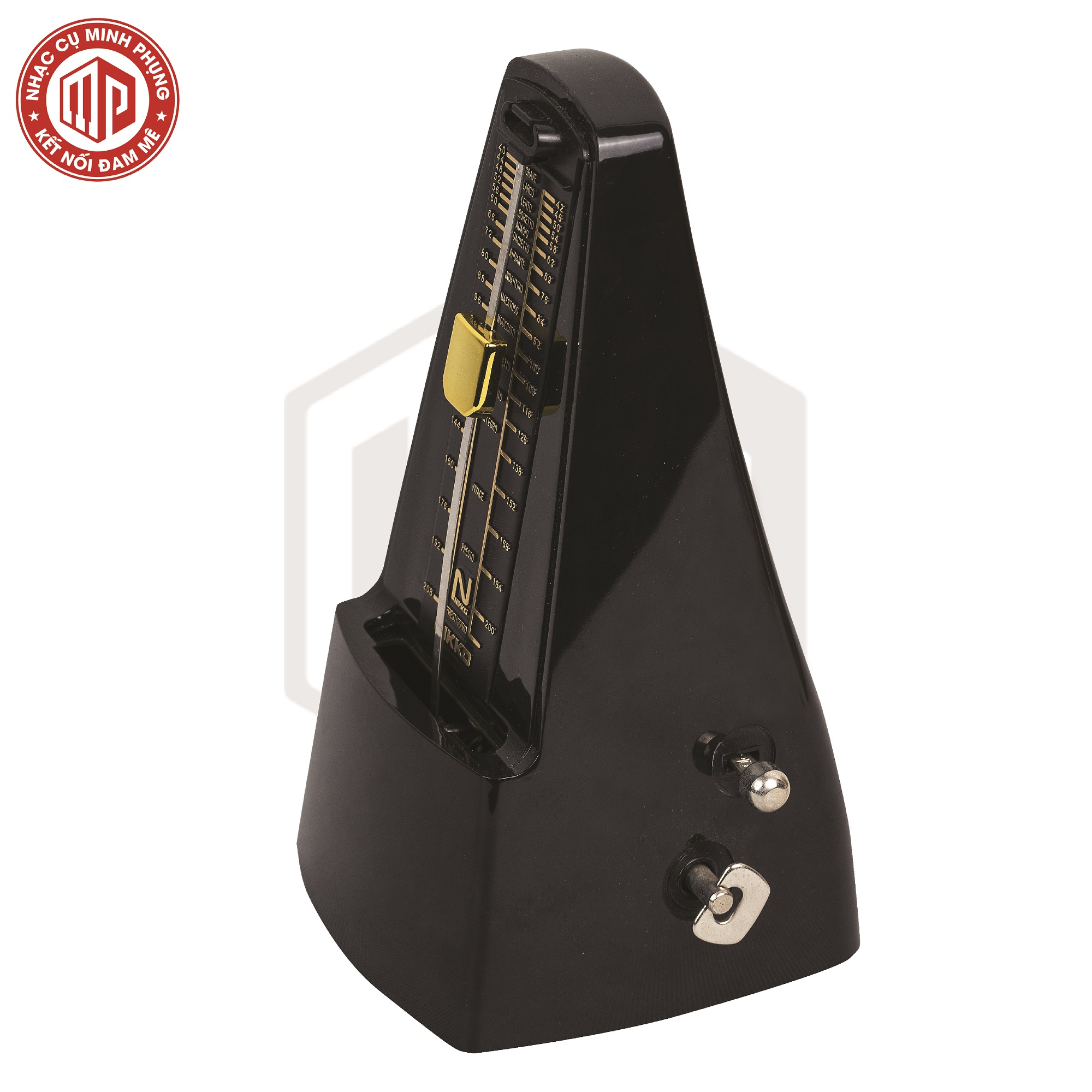 Máy đếm nhịp cao cấp Metronome Nikko - Màu đen - Hàng chính hãng